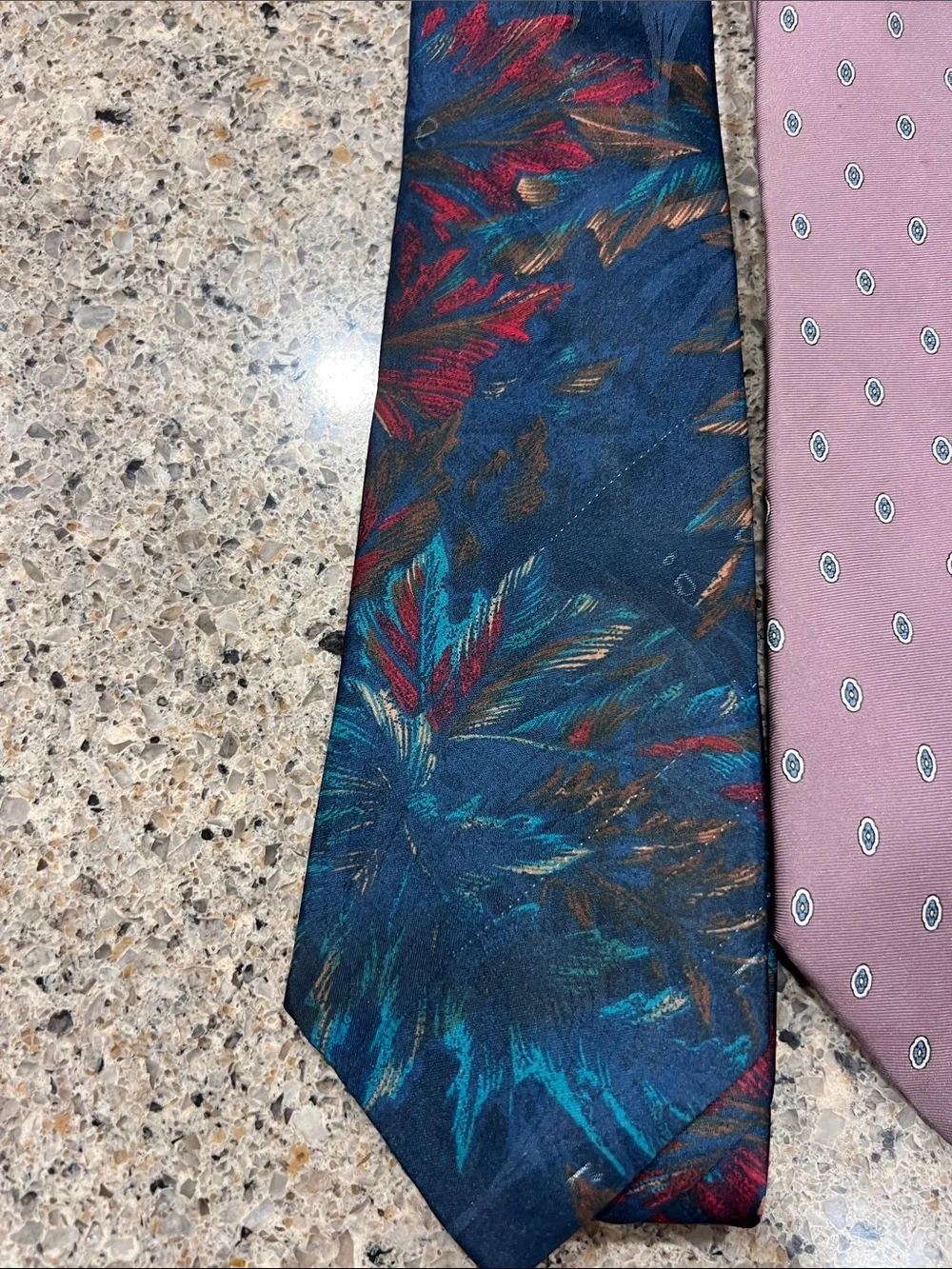 Assorted Men's Patterned Ties Dior Ralph Lauren - Multi-Color lot of 7 used z24